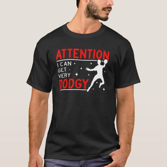 T-shirt Attention I can get very Ball Sport men Gaga Ball  (Devant)