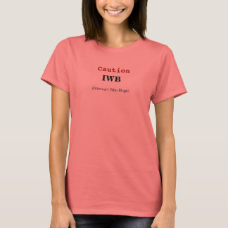 T-shirt Attention IWB (Introvert Who Blogs)