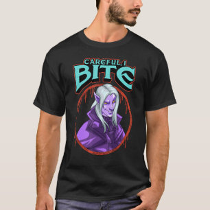T-shirt Attention Je Bite Le Costume Vampire Halloween