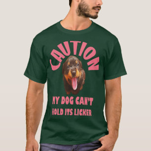 T-shirt Attention Mon Chien Ne Peut Pas Tenir Sa Tasse De