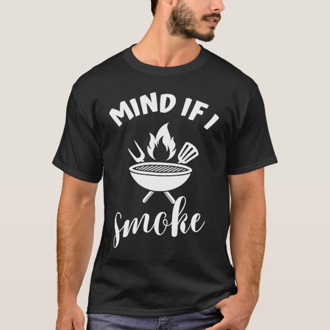 T-shirt Attention si je fume (Devant)