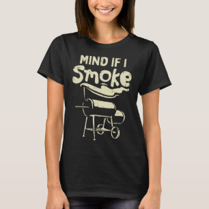 T-shirt Attention Si Je Fumé Funny Barbecue Grillade Byrbe