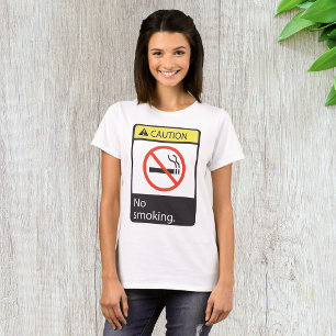 T-shirt Attention : Signal anti-tabac
