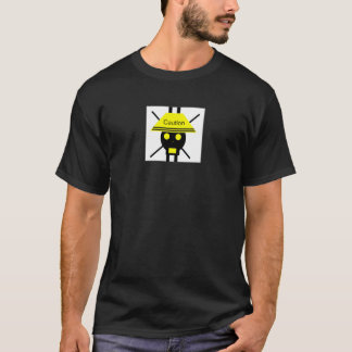 T-shirt Attention Tee une conception graphique Skullnskin