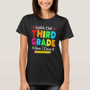 T-shirt Attention troisième année me voici Retour à l'éco