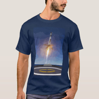 T-shirt Atterrissage allant de SpaceX Rocket sur le bateau