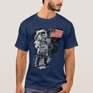 T-shirt Atterrissage d'astronaute américain sur la Lune