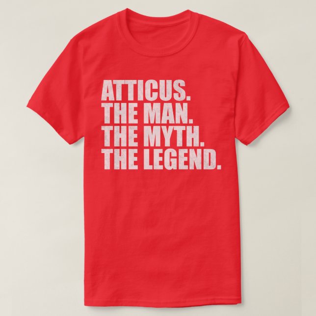 T-shirt AtticusAtticus Nom de l'attique Nom donné à l'atti (Design devant)