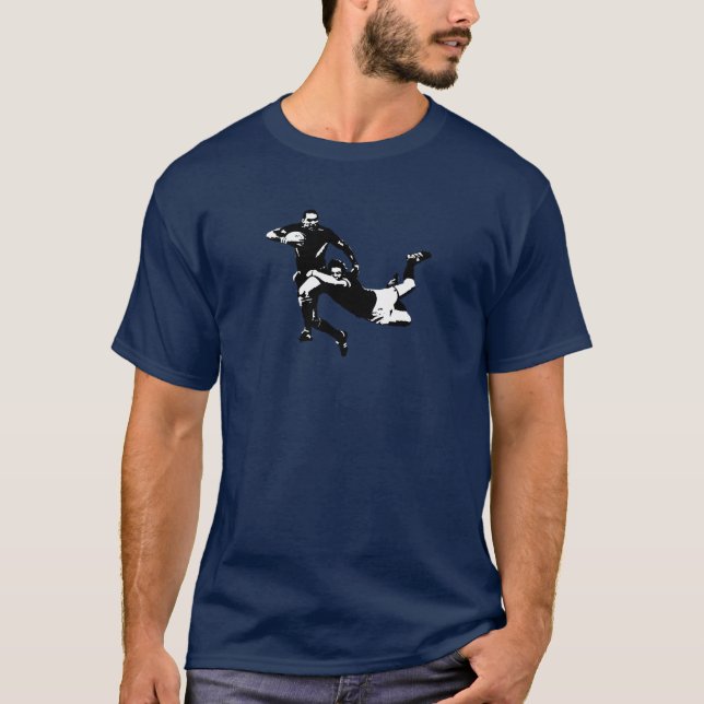 T-shirt Attirail gentil, rugby (Devant)