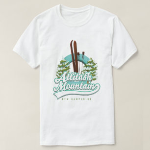 T-shirt Attitash montagne nouveau logo de ski hampshire