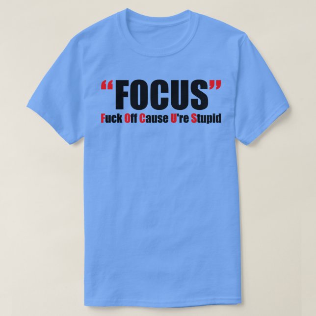 T-shirt Attitude à l'égard des adultes (Design devant)