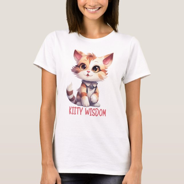 T-shirt Attitude Cat Insouciante - Conception Feline Joueu (Devant)