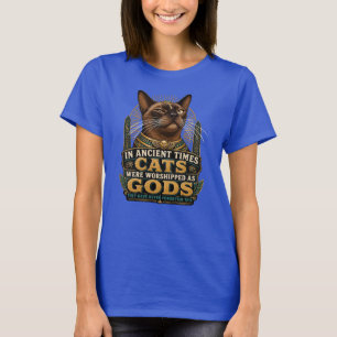 T-shirt Attitude de chat birman antique