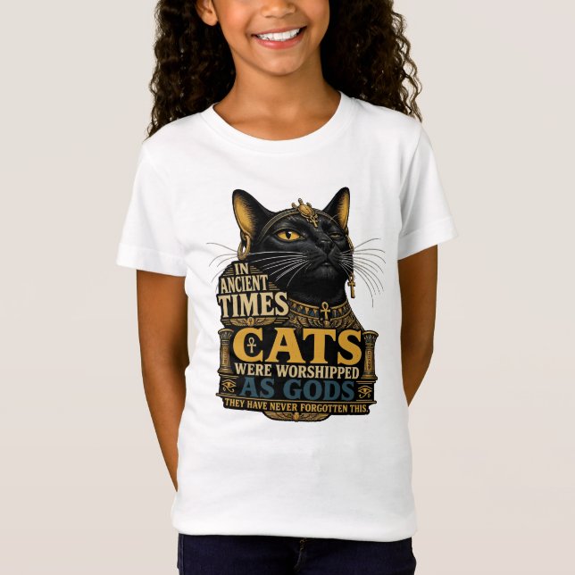 T-Shirt Attitude de Chat Noir Ancien (Devant)