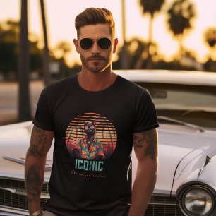 T-shirt Attitude de chat Tropical intemporelle