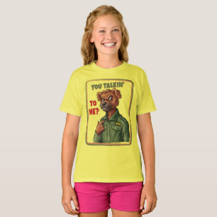 T-shirt Attitude de chien coriace – Art animalier militair