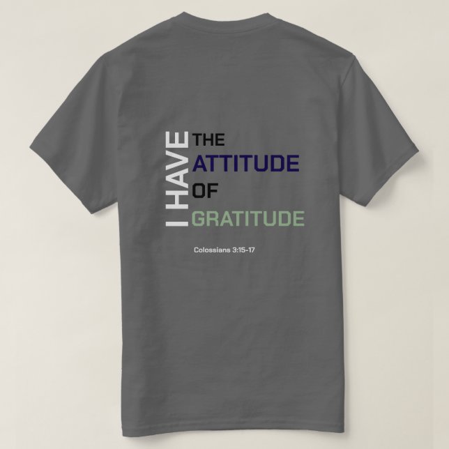 T-Shirt Attitude de Gratitude (Design dos)