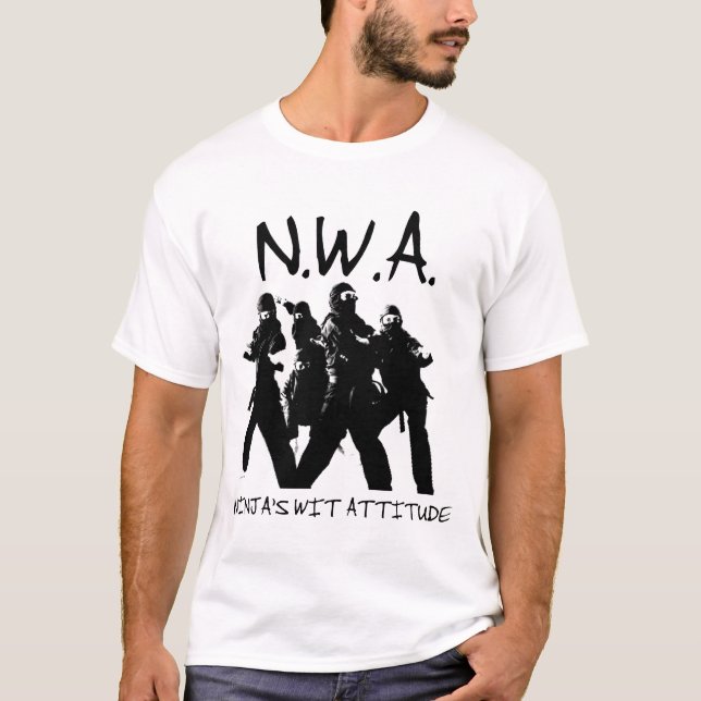T-shirt Attitude d'esprit de Ninjas (Devant)