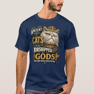 T-shirt Attitude du chat persan antique