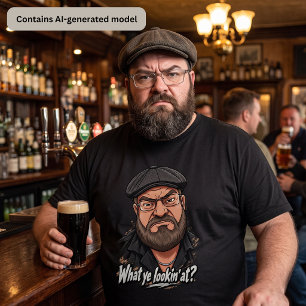 T-shirt Attitude Grincheux – Qu'est-ce que vous regardez ?