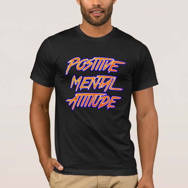 T-shirt attitude mentale positive (Devant)