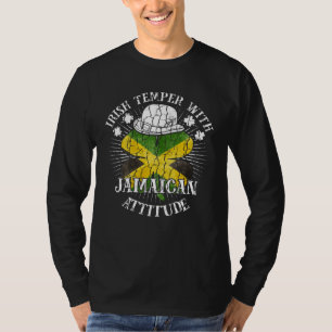 T-shirt Attitude patriotique irlandaise jamaïcaine en détr