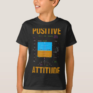 T-shirt Attitude positive pilote drôle instrument d'aviati