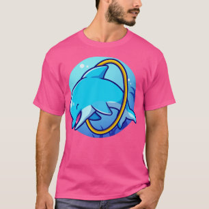 T-shirt Attractions Dauphins Dans Le Dessin De Mer
