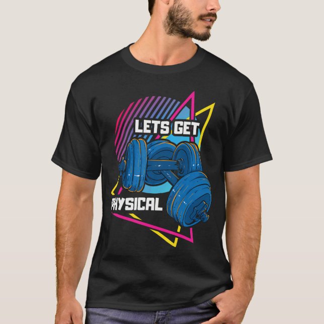 T-shirt Attractions Physiques Salle De Fitness Rad 80'S Lo (Devant)