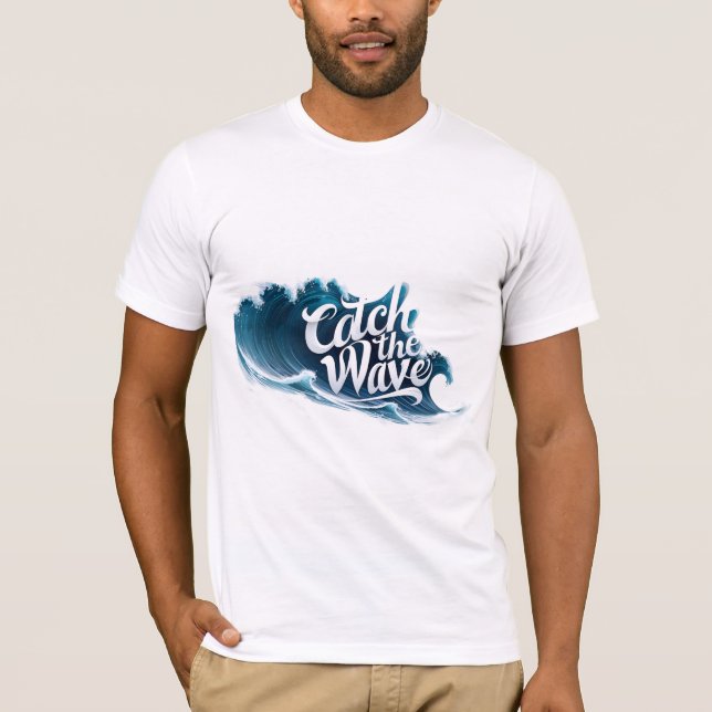 T-shirt Attraper la vague (Devant)
