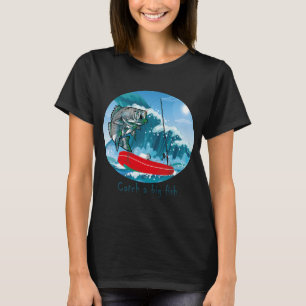 T-shirt Attraper un gros poisson
