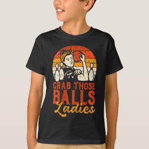 T-shirt Attrapez ces dames de bowling vintage quilles mama