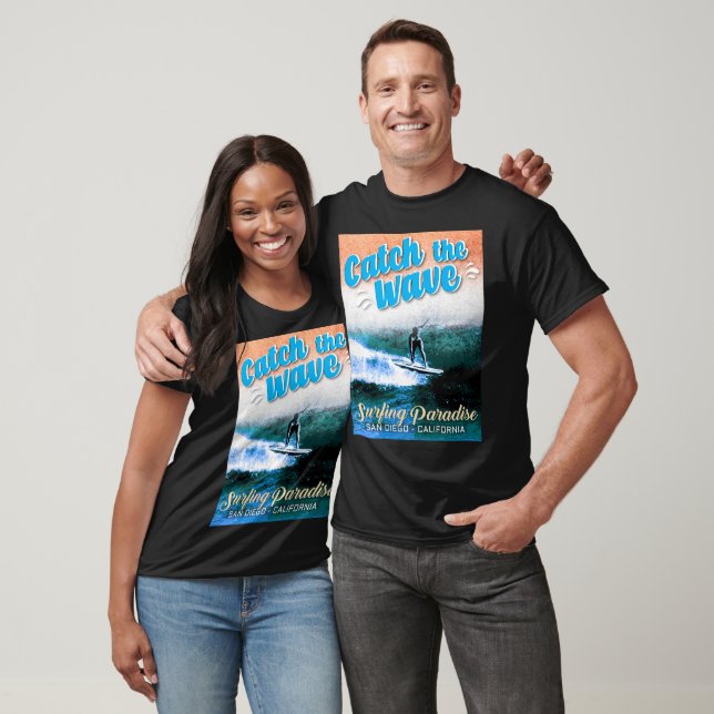 T-shirt Attrapez la vague - Paradis du Surf  (Unisexe)