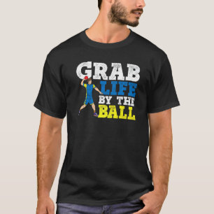 T-shirt Attrapez La Vie À Pleine Main Dodgeball Duck Dip D