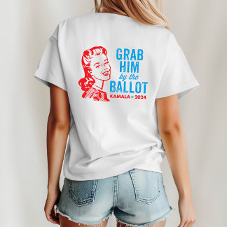T-shirt Attrapez-le par le bulletin de vote - Funny Kamala