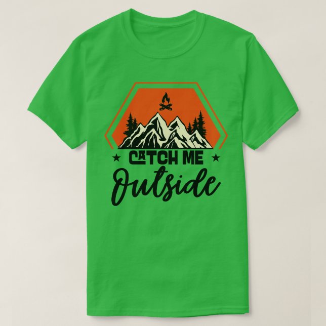 T-shirt Attrapez-moi devant un randonneur de Randonnée de  (Design devant)