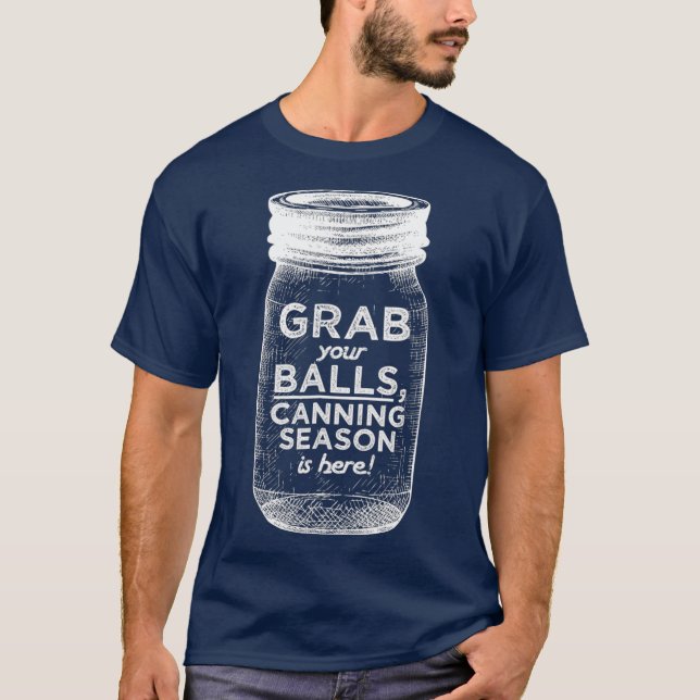 T-shirt Attrapez vos boules Alimentation Saison Saison Gag (Devant)