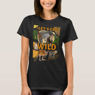 T-shirt Attrapons Wild Zoo Animaux Safari Jour de fête au
