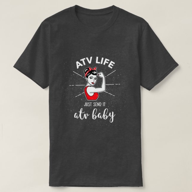T-shirt ATV Baby ATV Life Il Suffit De L'Envoyer 4 Roulett (Design devant)