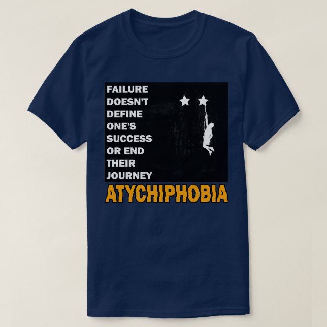 T-shirt Atychiphobie Crainte d'échec (Design devant)