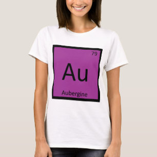 T-shirt Au - Aubergine Chimie Tableau Périodique