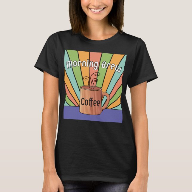 T-Shirt au café de brasse matinale (Devant)