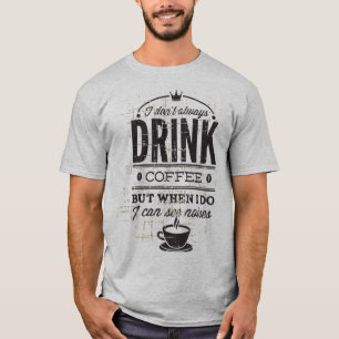 T-shirt au café Grunge humoristique pour hommes