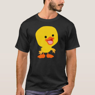 T-Shirt au canard, caricature mignonne et souriant