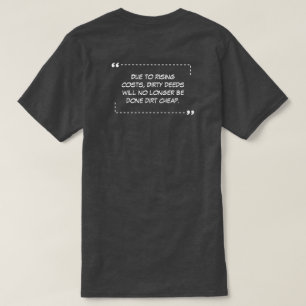 T-shirt au charbon de bois