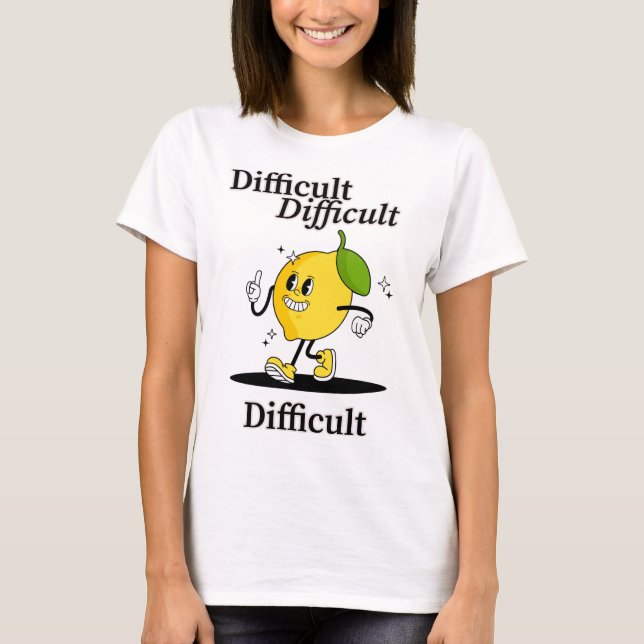 T-shirt au citron difficile (Devant)