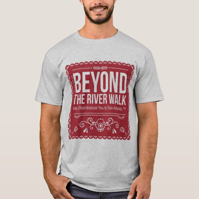 T-shirt Au delà de la promenade de rivière - pièce en t (Devant)