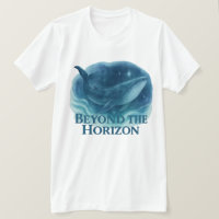 Au-delà de l'horizon - Aquarelle de baleine majest
