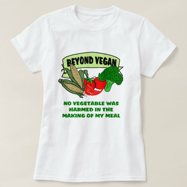 T-shirt Au-delà de Vegan (Design devant)