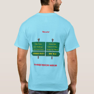 T-shirt Au-delà de votre zone de confort Humour Uni-sexe